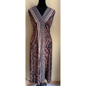 Soft Surroundings Maxi Dress Size Women Petite XS Bohemian V Neck Sleeveless